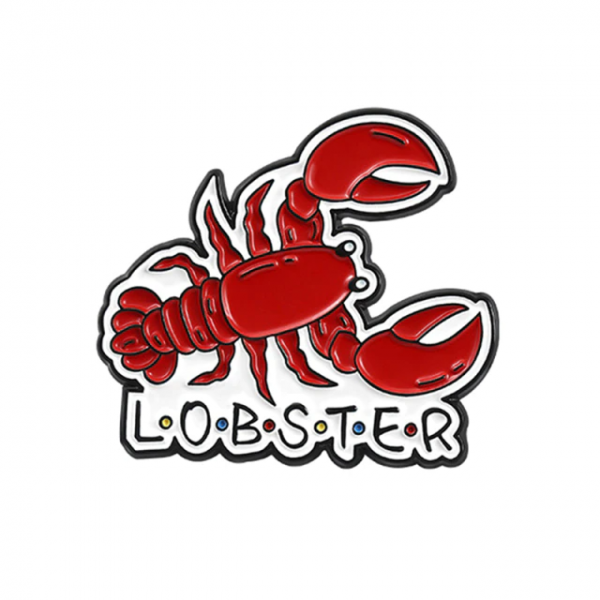 friends lobster enamel pin 1