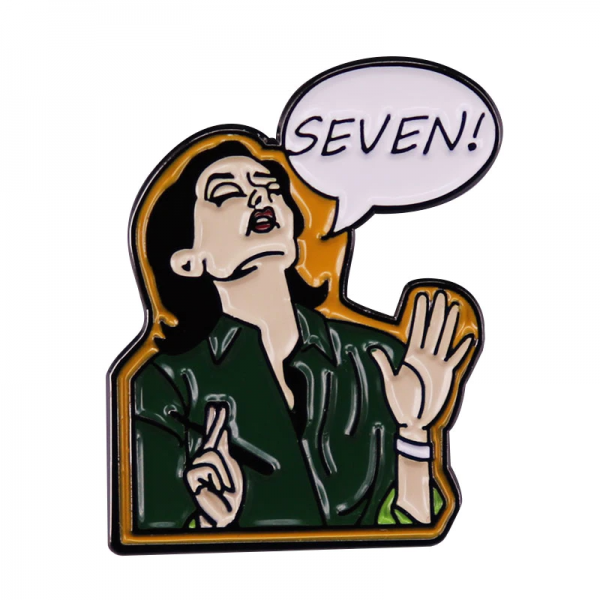 friends seven enamel pin 1